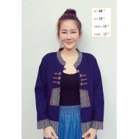 ราคา เสื้อคลุมพื้นเมือง เสื้อพื้นเมือง เสื้อคลุมแต่งขอบกะเหรี่ยง เสื้อชาวเขา แบบเยอะ (7433757450)
