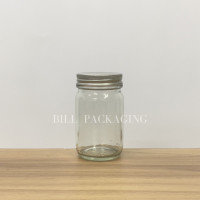 ราคา ชุดละ10ขวด กระปุกแก้วขนาด 120ml 4oz พร้อมฝา ฝา6แบบ รหัสขวด TG48 (14852875030)