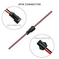 ราคา JST SM Auto Connector Terminal สายไฟปลั๊กชาย หญิง splice สายเชื่อมต่อชุดรถยนต์รถจักรยานยนต์ 2 พิน (19247311339)