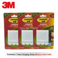 ราคา Medium 3M command Picture Hanging Strips Command damage free magic strip Command Inter Locking Faster (14207070873)