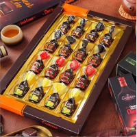 ราคา พร้อมส่ง ช็อคโกแลตเหล้า รัม 1แพค 4ชิ้น ช็อกโกแลตเหล้า ไวน์ขวดเล็กนำเข้า มีให้เลือก2รสชาติ (21315598111)