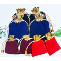 ราคา PK ถุงหูรูด ถุงกำมะหยี่ ถุงกำมะหยี่ขอบทอง ใส่ของชำร่วย งานมงคล เทศกาศกาลต่าง (9667166975)