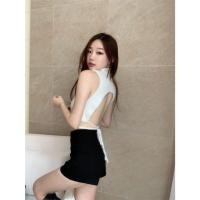 ราคา Cici ZX596 เสื้อครอปไหมพรมคอเต่าแขนกุดแต่งขนมิ้ง ดีเทลเว้าด้านหลังมีกิมมิกซ์ผูกเอว ให้ความอบอุ่นและแซ่บไปในตัว สไตล์ (20697955530)