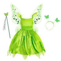 ราคา Toytory ชุดชุดคอสเพลย์ฮาโลวีนทิงเกอร์เบลล์สำหรับเด็กผู้หญิงชุดแฟนซี Tinkerbell ชุดนางฟ้าเจ้าหญิงคอสเพลย์งานเลี้ยงเทศกาล (19535505782)