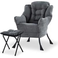 ราคา HongFuJu โซฟาผ้า 1 ที่นั่ง เก้าอี้โซฟา แถมที่วางเท้า เก้าอี้อาร์มแชร์ โซฟานั่งพักผ่อน เก้าอี้โซฟาเดี่ยว โซฟาเดี่ยว โซฟามินิมอล เก้าอี้ Chair (20320392674)