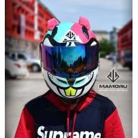 ราคา หมวกกันน็อค MAMORU ลาย กระต่าย Rabbot พร้อมหู หมวกกันน็อก เต็มใบ ชิวปรอทใส 4สี เลือกสี เลือกไซส์ (10184796466)