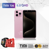 ราคา TIMI T26 โทรศัพท์มือถือ Android 13 จอใหญ่ 6 5 นิ้ว แบตเตอรี่ 5500mAh กล้อง 13MP ประกันศูนย์ไทย 12 เดือน 6 128GB (21046778741)