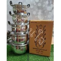 ราคา หม้อ หม้อต้ม หม้ออลูมิเนียม หม้อแกง หม้อจระเข้ หม้อตราจระเข้ ของแท้ ได้ทั้งชุด 5 ใบ 18 20 22 24 26 หม้อชุด ชุดหม้อ เครื่องครัว หม้อแกงเป็นชุด (5450286591)