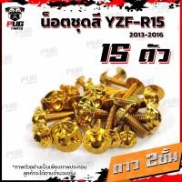 ราคา น็อตชุดสีR15 ปี2013 2016 1ชุด 15 ตัว น็อตชุดสีYZF R15 อาร์ 15 น็อตเฟรมR15 น๊อตR15 น็อตR15 น็อสแตนเลส R15 ปี2013 2016 (14629226893)