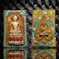 ราคา AAA361 พระสมเด็จพิมพ์ไกเซอร์ กรุวังหน้า 2411 หลังพระพุทธ ฐานพญานาคซุ้มรัศมี ประดับพลอย ผงแร่ เม็ดทองลายดอกพิกุล (19655917293)