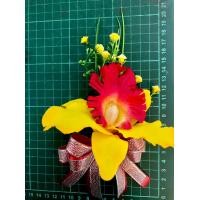 ราคา ดอกไม้ติดหน้าอก เข็มกลัด VIP สำหรับญาติผู้ใหญ่ ประธานงานต่างๆโบว์คละสี (17226535189)