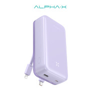 ราคา สินค้าใหม่ ALPHA X ALP20 05PD Powerbank 20000mAh Fast Charging PD20W สายเคเบิลในตัว I ประกันสินค้า 1 ปี (20480496857)