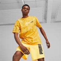 ราคา PUMA BASICS เสื้อยืดผู้ชาย PUMA POWER สีเหลือง APP 67339740 (19298714191)