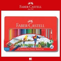 ราคา สีไม้ระบายน้ำ Faber Castell นกแก้ว 12 24 36 48 สี กล่องเหล็ก (417406730)