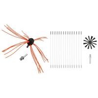 ราคา 1 Set Chimney Power Sweeping Brush Cleaning Rotary Sweep 1 Set Industrial Chimney Boiler Brush Dryer Cleaning Tool (13776169017)