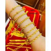 ราคา KMDGold สร้อยข้อมือ 1สลึง ลายเกลียว ทองแท้ พร้อมใบรับประกันสินค้า ไซ์ตามที่ระบบในภาพค่ะ (10811651017)