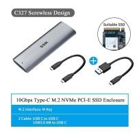 ราคา SSK กล่องใส่ SSD M 2 SSD NVME Enclosure USB 3 2 Gen2 10Gbps NVME PCIE SSD Case 2242 2260 2280 (20526539801)