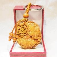 ราคา NEW ChanChu กบคาบเหรียญคู่ สัญลักษณ์แห่งเงินทอง งานไม้สวยงาม ของขวัญ พวงกุญแจ เสริมดวงแก้ปีชง (471720769)