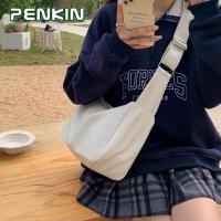 ราคา Penkin กระเป๋าสะพายไหล่สำหรับสาวออฟฟิศนักเรียนกระเป๋าพาดไหล่ซิปอย่างนิ่มสำหรับกระเป๋าสะพายหนัง PU (17676795293)