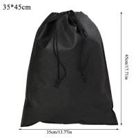 ราคา กระเป๋าเก็บรองเท้ากระเป๋าหูรูดกันฝุ่นสีดำสีขาวพกพาใหม่ (13569481668)