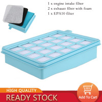 ราคา Ready Stock COD 1 2 Filter set for Philips PowerPro Active and Compact vacuum cleaner Comparable with FC8058 01 (20670061449)