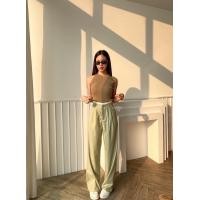 ราคา ป้าย ELF กางเกงทรงกระบอก ดีเทลเอวตัดขอบสีน่ารัก ผ้าดี เป็นผ้าทำสูท อยู่ทรง งานคัตติ้งเนี๊ยบ ทรงสวย (20600593666)