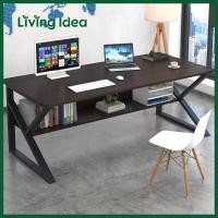 ราคา Living idea โต๊ะทำงาน โต๊ะทำงานโครงเหล็ก โต๊ะทำงานถูกๆ โต๊ะทำงานเหล็ก โครงเหล็ก โต๊ะวางคอมพิวเตอร์ วัสดุทำจากโครงเหล็ก (3973162657)