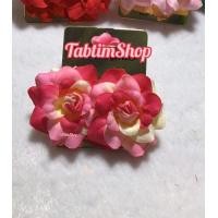 ราคา ราคาต่อคู่ต่างหูกุหลาบทองกวาวต่างหูหนีบมียางรองกันเจ็บต่างหูดอกไม้ ตุ้มหูทองกวาว เครื่องประดับทองกวาว (5404050001)