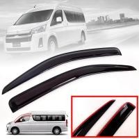 ราคา กันสาดประตู คิ้วกันสาด รุ่น โตโยต้า ไฮเอช คอมมูเตอร์ TOYOTA HIACE COMMUTER ปี 2019 2020 สีดำ จำนวน 2 ชิ้น (14585835354)