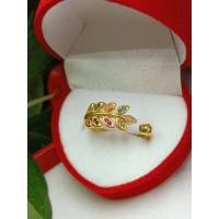 ราคา JIJD K148 แหวนแฟชั่น แหวนเพชร แหวนใบมะกอก ฟรีไซส์ (18197241026)