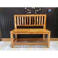 ราคา เก้าอี้ยาวมีพนักพิงซี่ตั้ง100 34 48 ม้ายาว ม้ายาวไม้ เก้าอี้ไม้สัก ม้ายาวนั่งเล่นมีพนักพิง เก้าอี้สนาม (17428657753)