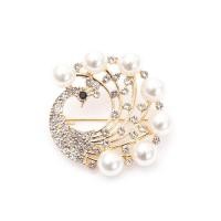 ราคา ใหม่นกยูงเข็มกลัดเพชรวินเทจฝังทองและเงินสองสีแฟชั่นมุก Rhinestone สัตว์เข็มกลัดเข็มกลัดเข็มกลัดนกยูง (18324357094)