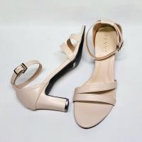 ราคา รองเท้ารัดข้อส้นทรงบล็อค รองเท้าแมชซี่รัดข้อเท้า รองเท้าสวมรัดข้อ no SB7627 here shoe shop (16372115267)