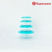 ราคา Srithai Superware เซ็ตกล่องถนอมอาหารพลาสติก กล่องใส่อาหาร กล่องเก็บอาหาร กล่องข้าว กล่องอเนกประสงค์ 4 ใบ ชุด พร้อมฝาปิด แบบกลม รุ่น B 10 B 13 (19642032649)