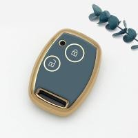 ราคา KLNU TPU ฝาครอบเคสกุญแจรถยนต์สำหรับฮอนด้าฟิตผ้าคลุมเบาะรถ CIVIC JAZZ CR V Pilot Accord Freed Pilot Step WGN Insight 2ที่ใส่กุญแจพวงกุญแจ (16978319939)