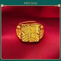 ราคา ASIX GOLD แหวนทองแท้ แหวนทอง ทอง 24K แหวนผู้ชาย แหวนผู้ชายเท่ ไม่ดำ ไม่ลอก การประกันคุณภาพ แหวนพร รับแหวนรวย สไตล์คลาสสิก หลายทางเลือก (12324559958)