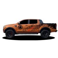 ราคา L 408 สติ๊กเกอร์ติดรถกระบะ ford ranger สติ๊กเกอร์ลายสาดโคลน ford ranger ตัวหนั่งสือแบบโปรง (14758381515)