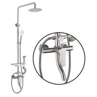 ราคา ฝักบัวอาบน้ำชุดฝักบัวชุดฝักบัวอาบนำ ฟักบัวอาบน้ำ rain shower ชุดฝักบัวอาบน้ำ ฝักบัวติดพนัง ฝักบัวเรนชาวเวอร์ ใช้งานได้ทั้งน้ำร้อนและน้ำ (19006420002)