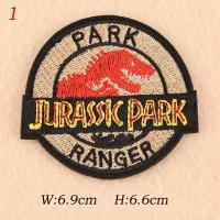 ราคา ตัวรีดติดเสื้อสวยๆกับลายJurassic Parkอาร์มติดเสื้อ ตัวรีดติดผ้า ติดแมส หมวก DIY iron on patches มีเก็บปลายทาง B21 (8469354241)