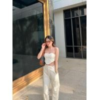 ราคา Dressfriends bybf Cote Tube and Cargo Pants ขายแยกเสื้อกับกางเกง เสื้อเกาะอก ทรงดี ดีเทลเว้า กับกางเกงเอวกลางทรงคาร์โก้สุดเท่ (18717861144)