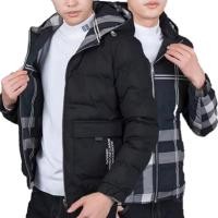 ราคา แจ็กเก็ตชาย ใส่ได้2ด้าน มีฮูด ใส่ติดลบได้ (16417035293)