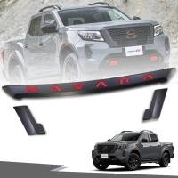 ราคา คิ้วกระจังหน้า คิ้วฝากระโปรงหน้า รุ่น นิสสัน นาวาร่า NISSAN NAVARA PRO 4X ปี 2020 2021 สีดำด้าน โลโก้แดง 3 ชิ้น (11810210595)