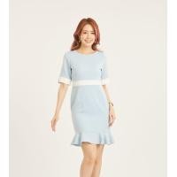 ราคา ชุดเดรส Jousse Dress ชุดเดรสทำงาน ทรงสอบเข้ารูป สีฟ้าพาสเทล JYT5BU (16425433300)