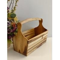 ราคา ตะกร้า ไม้ ตะกร้า เครื่องปรุง กระเช้าไม้ กล่องไม้ ใส่เครื่องปรุง มีหูหิ้ว แข็งแรง ทนทาน ที่ใส่เครื่องปรุงเครื่องเทศ สีเนื้อไม้เคลือบเงา ขนาดกว้าง 18 cm ยาว 34 cm สูง 30 cm (11048871902)