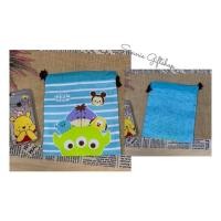 ราคา Sunniegiftshop พร้อมส่ง ถุงผ้าหูรูดลายการ์ตูน Snoopy Doraemon Disney Sumikko (4325896921)