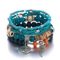 ราคา Boho ชุดสร้อยข้อมือลูกปัดข้าวหลากสีสำหรับผู้หญิงกำไลข้อมือแฟชั่นเครื่องประดับอัญมณีสำหรับปีกเสน่ห์หอไอเฟล (19760876382)