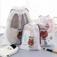 ราคา กระเป๋าเก็บเครื่องสำอาง ลายการ์ตูน ถุงหมีบราวน์ กระเป๋าหูรูด กระเป๋าใส่เครื่องเขียน Multi Purpose Bag (11511428589)