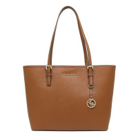 ราคา กระเป๋า Tote Michael Kors แท้ หนังแท้ หนังฟอกแบบกันรอยขีดข่วน สายหนังแท้ Michael Kors 35H7GTVT2L Jet Set Travel Medium Carry All Leather Tote Luggage (20560417988)
