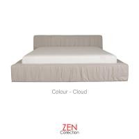 ราคา ZEN Collection เตียงนอน ฐานเตียง หัวเตียง โครงไม้เต็ง 6 ฟุต 5 ฟุต 3 6 ฟุต ไม่รวมที่นอน PAUL Fabric Bedding Frame (20710360885)