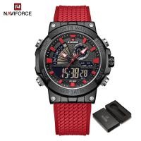 ราคา NAVIFORCE Watch for Men Waterproof Sports Casual Digital Wristwatch Luminous Watches Chronograph Alarm Man Watch Silica Strap (20817963930)